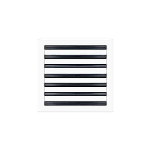 BUILDMART - 14x14 Modern AC Vent Cover - Decorative White Aluminum Air Vent - Standard Linear Slot Diffuser - Heating and Cooling Register Grille for Ceiling, Walls & Floors - Texas Buildmart - Image 1