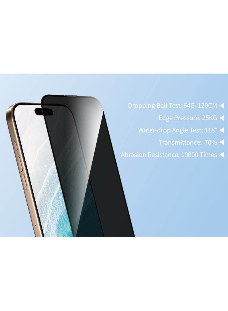 FIFTH ELEMENT GHOST Anti-Spy Privacy Tempered Glass Screen Protector for iPhone 17 Pro Max, 9H Side View Blocking Guard - Image 2