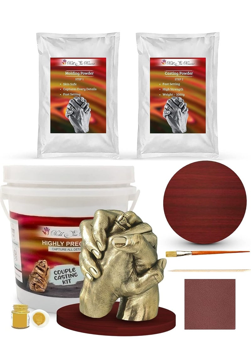 Generic مجموعة صب يدوية ثلاثية الأبعاد لذكريات الزوجين من Mold Your Memories  - Image 1