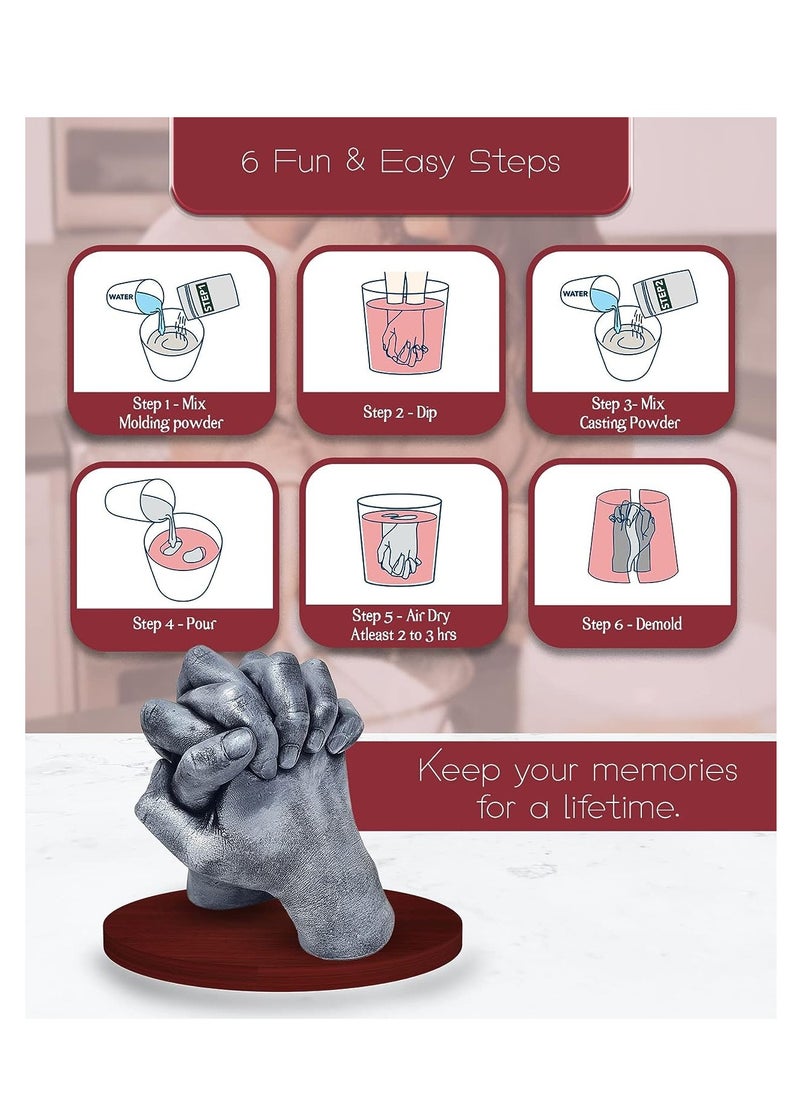 Generic مجموعة صب يدوية ثلاثية الأبعاد لذكريات الزوجين من Mold Your Memories  - Image 3