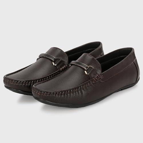 Centrino Loafer for Men | Stylish & Comfortable with Soft Cushioned Insole | Hand-Stitched Design for Trendy 6542-2_Brown_8 - Image 3