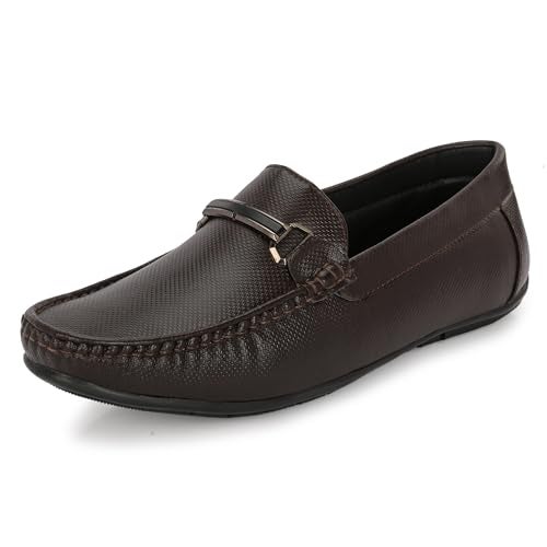 Centrino Loafer for Men | Stylish & Comfortable with Soft Cushioned Insole | Hand-Stitched Design for Trendy 6542-2_Brown_8 - Image 1