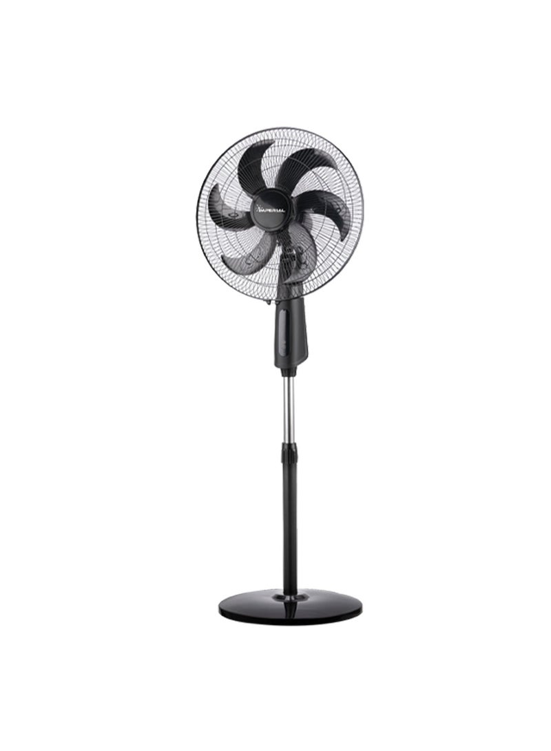 IMPERIAL imperial 18 inch standing fan with remote control 85w powerful cooling fan adjustable height oscillating pedestal fan with 6 blades for home office bedroom living room and commercial use - Image 1