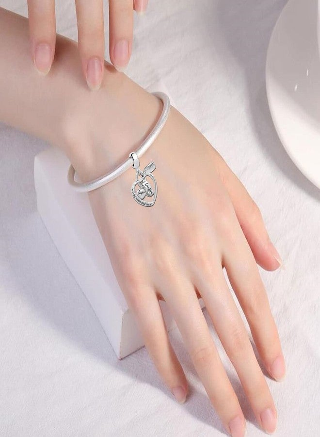 KunBead Silver Mother Daughter Birthday Cheap Love Jewelry Engraved Dangle Bead Charms for Bracelets - Image 5