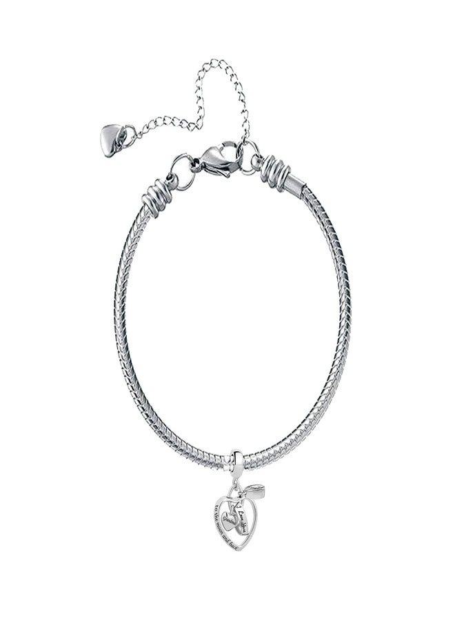 KunBead Silver Mother Daughter Birthday Cheap Love Jewelry Engraved Dangle Bead Charms for Bracelets - Image 3