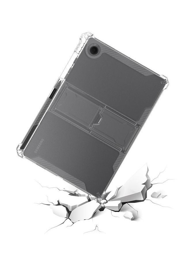 Samsung Galaxy Tab A8 Case 10.5 Inch 2022 Model (SM-X200/X205), Durable Shockproof Cover with Kickstand and Pencil Holder, Four Corner Airbag Protective Case for Samsung A8 Tablet (Clear) - Image 5