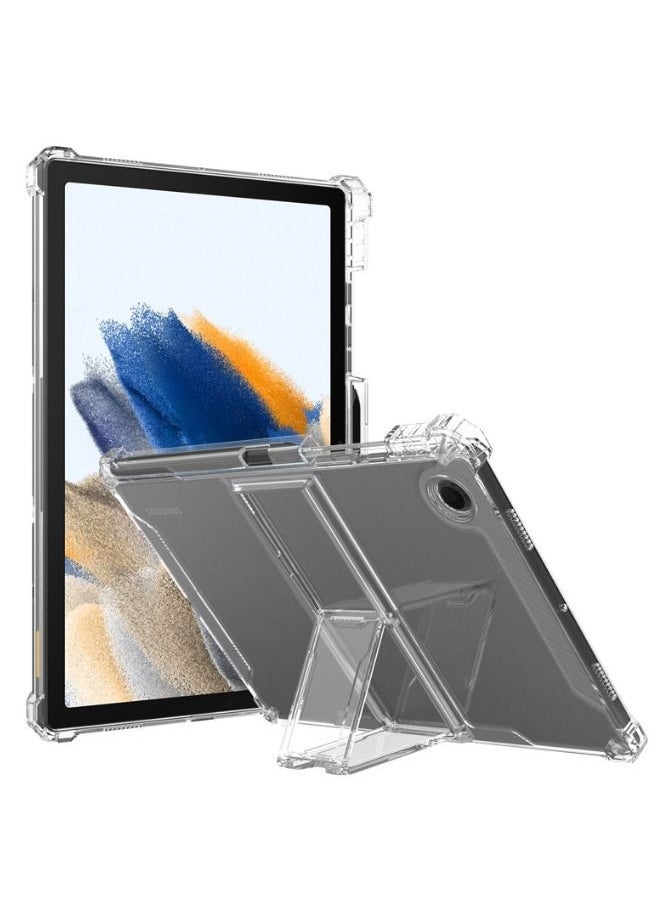 Samsung Galaxy Tab A8 Case 10.5 Inch 2022 Model (SM-X200/X205), Durable Shockproof Cover with Kickstand and Pencil Holder, Four Corner Airbag Protective Case for Samsung A8 Tablet (Clear) - Image 2