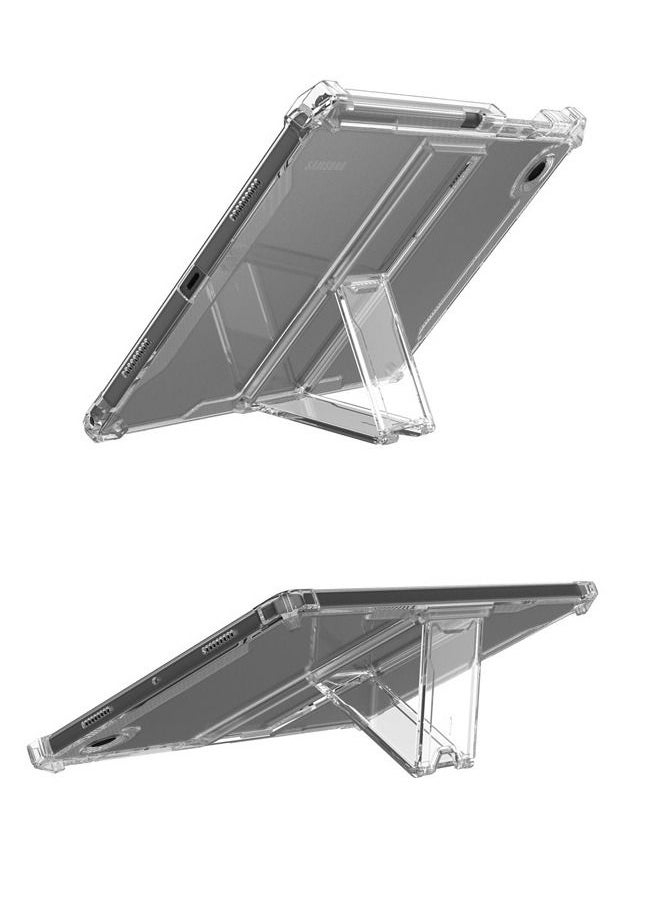 Samsung Galaxy Tab A8 Case 10.5 Inch 2022 Model (SM-X200/X205), Durable Shockproof Cover with Kickstand and Pencil Holder, Four Corner Airbag Protective Case for Samsung A8 Tablet (Clear) - Image 4