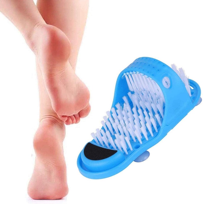 Silicone Shower Foot Care Slipper with Pumice Stone, Anti-Slip Bath Scrubber Sandal for Exfoliation, Relaxation and Heel Repair, One Piece Foot Cleaning Tool (One pack (1 pieces)) - Image 1