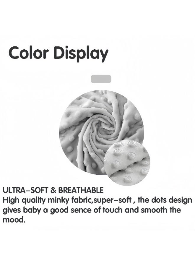 Lee Yon Baby Nursing Pillows for Breastfeeding, Multifunctional Ultra Soft Minky Feeding Support Pillow for Newborn, Grey - Image 3