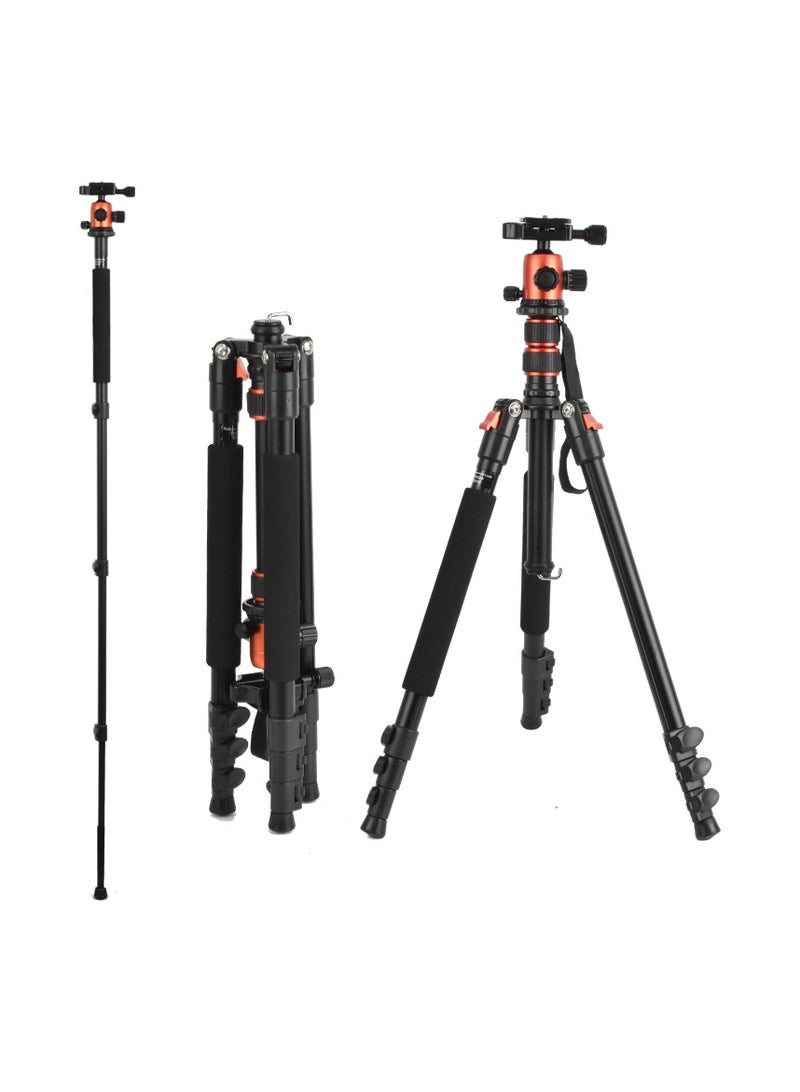 1.7m Professional SLR Camera Tripod Outdoor Mobile Phone Photography Stand Aluminum Alloy Monopod Reverse Stand - Image 1