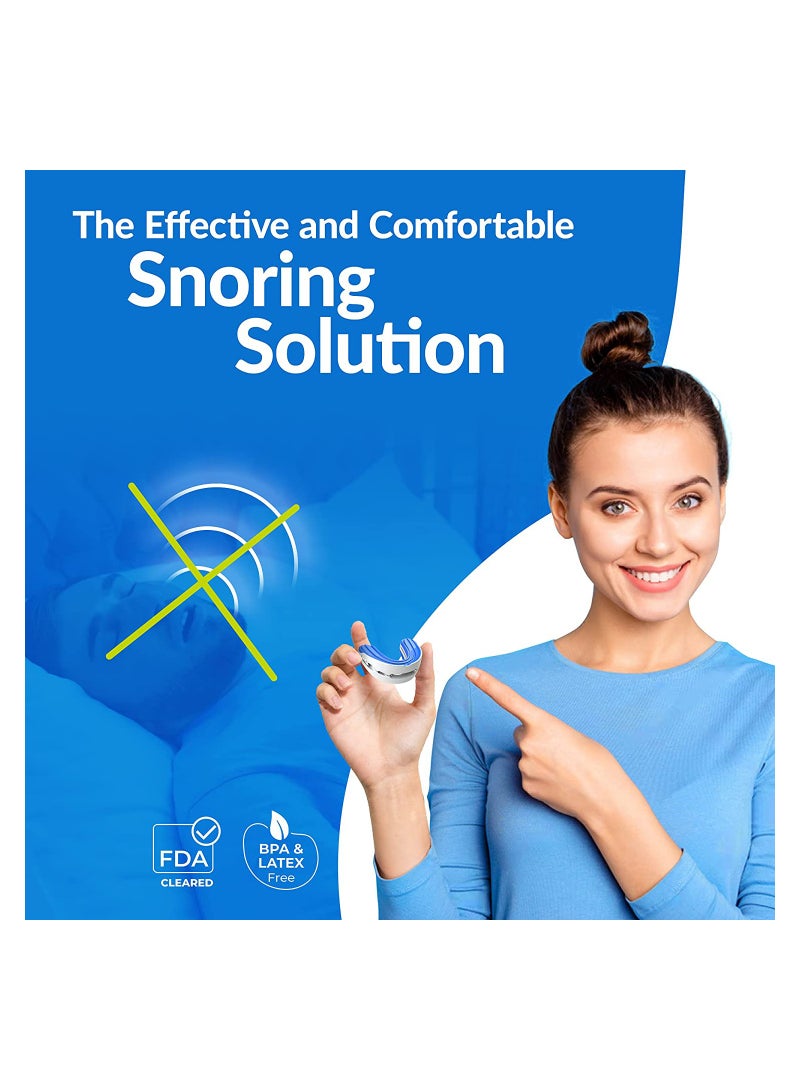 Zikra جهاز مضاد للشخير، جهاز فم قابل للتعديل من السيليكون، يساعد على النوم ليلاً، يمنع الشخير، جهاز مضاد لطحن الأسنان (حجم قياسي) - Image 5