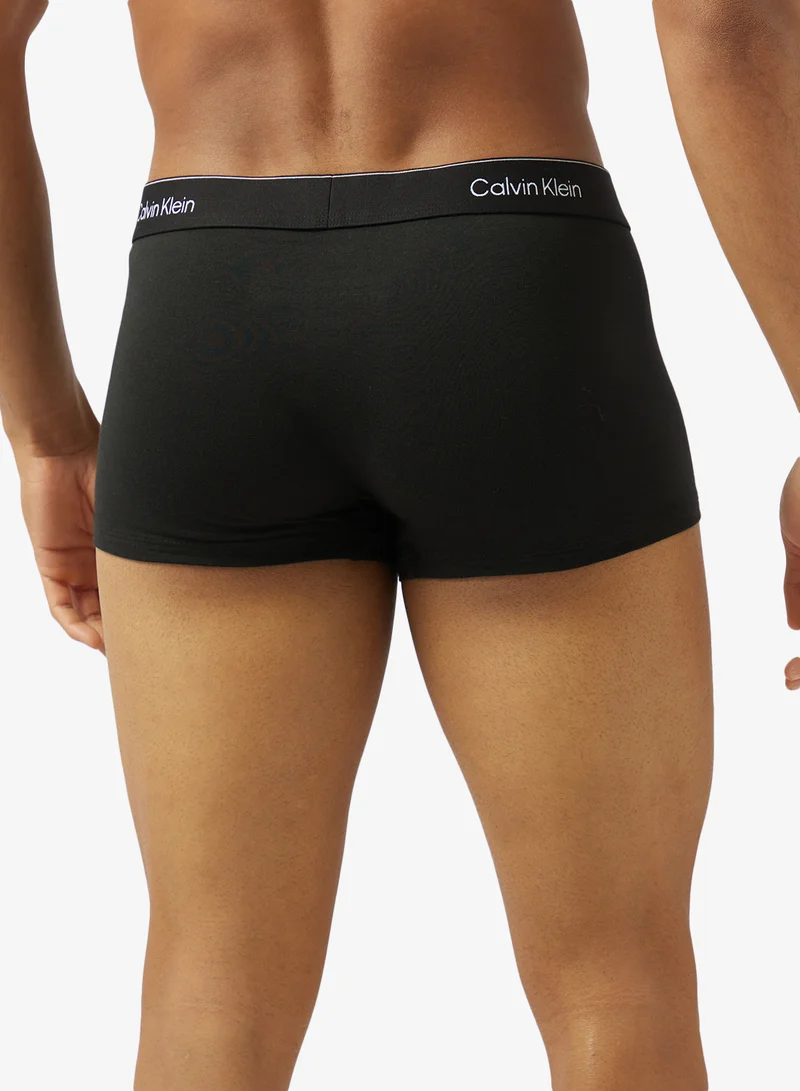 CALVIN KLEIN 3 Pack Low Rise Trunks - Icon Cotton Stretch