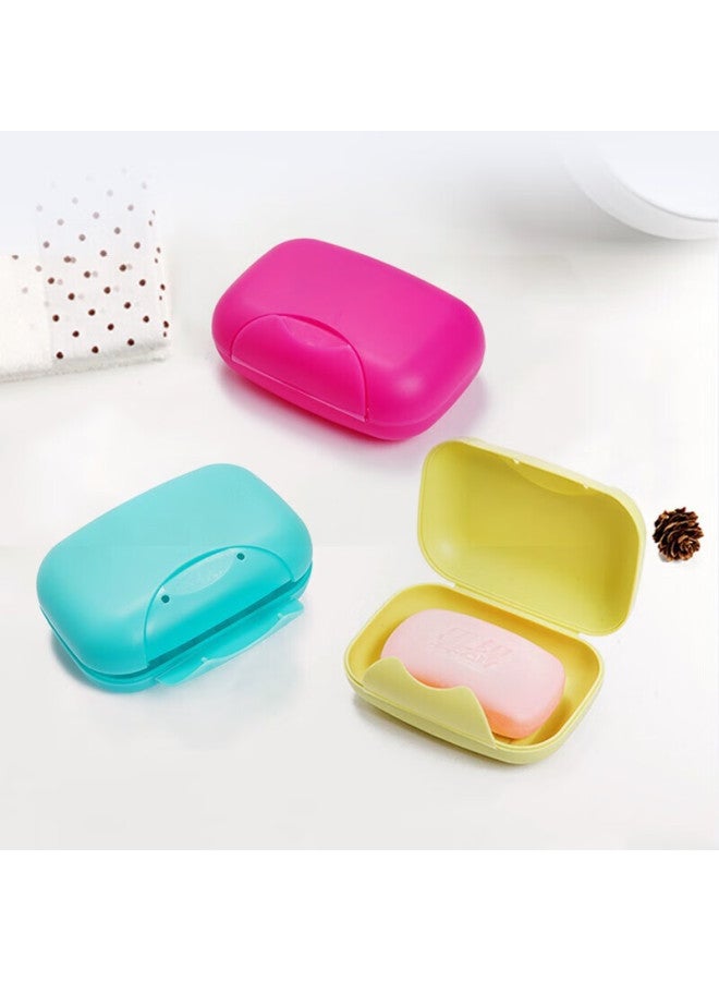 Jajalin Portable Travel Soap Box With Lid, Lockable Handmade Soap Container, Plastic Soap Dispenser, White - Image 4