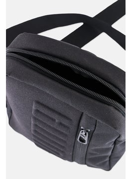 PUMA Men Brand Logo Portable Crossbody Bag, Black  - Image 3