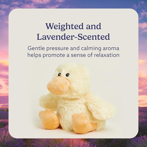 warmies Microwavable & Weighted Stuffed Animals, Duck - Heated Stuffed Animal Plushie for Warmth & Comfort - Cute Soft Plush Toys for Adults & Children (Boys, Girls, Babies & Toddlers) - Image 3