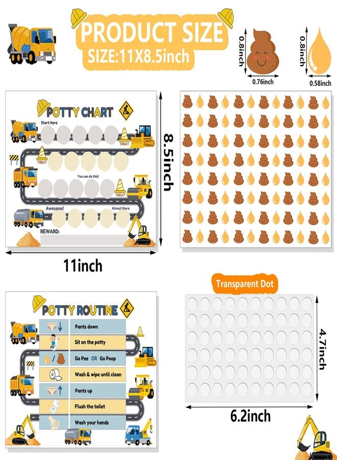 Boqon 15 Pcs Potty Chart for Toddlers Boys, Truck Themed Potty Training Chart for Toddlers Boys Self-Adhesive Poop Stickers Reward Charts for Toddler Kids (Potty15) - Image 4