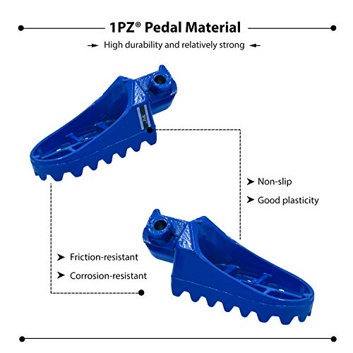 1PZ AP1-Y01 دعامة قدم ألومنيوم زرقاء بديلة لدراجات هوندا XR50R CRF50 CRF70 CRF80 CRF100F ياماها PW50 PW80 TW200 TTR90 TTR90E موتوكروس - Image 3