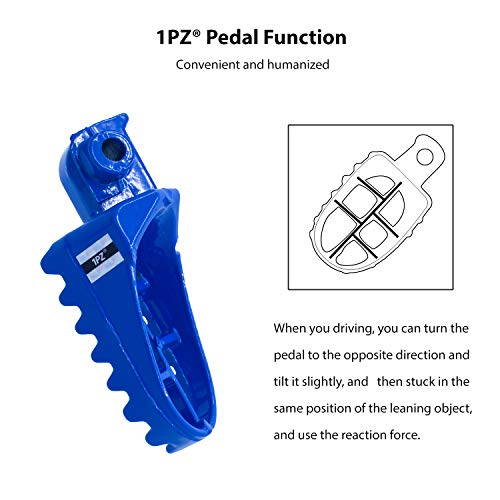 1PZ AP1-Y01 دعامة قدم ألومنيوم زرقاء بديلة لدراجات هوندا XR50R CRF50 CRF70 CRF80 CRF100F ياماها PW50 PW80 TW200 TTR90 TTR90E موتوكروس - Image 4