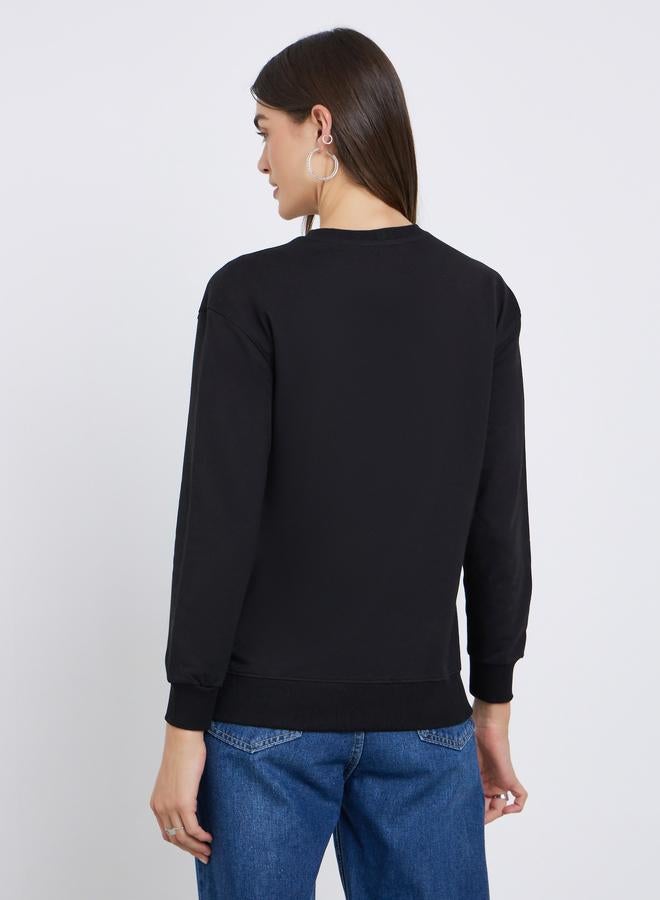 ستايلي سويت شيرت بقصة عادية - Image 4