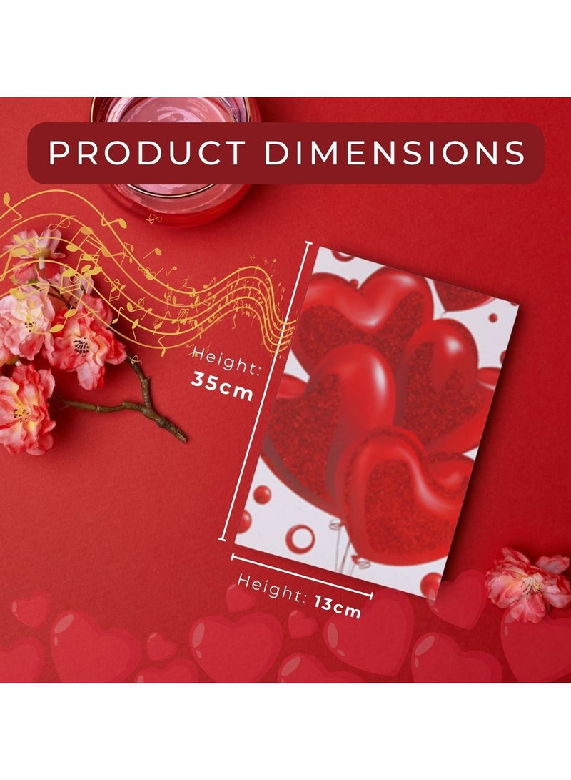 المنزل الذكي مجموعة بطاقات التهنئة الموسيقية من هوم سمارت هارتس مكونة من 8 قطع مع تصميمات متنوعة على شكل قلوب للأصدقاء والأزواج والذكرى السنوية وأعياد الميلاد وعيد الحب - Image 3