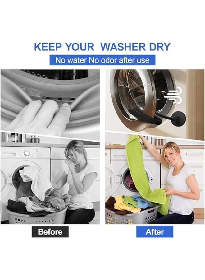 Upgraded Front Load Washer Door Prop Stable And Durable Washing Machine Door Prop Open Easy To Use Magnetic Washer Door Prop Flexible Prop Fits Most Washing Machines Black  - Image 2