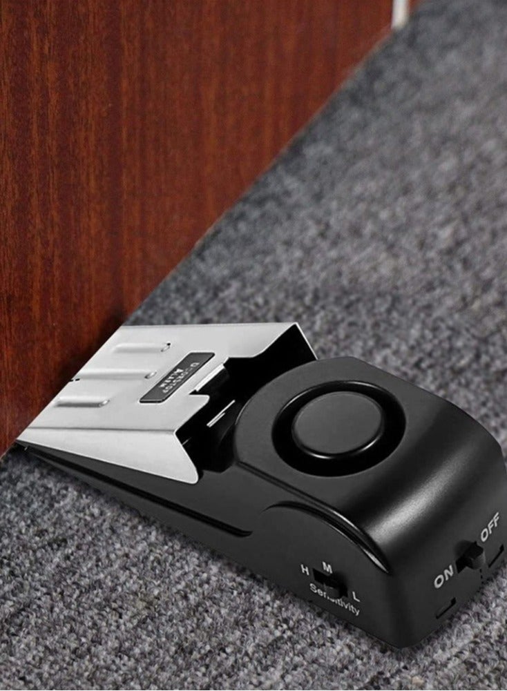 door Stop Alarm, Door Stopper with 120DB Security Alarm, Floor Wedge Doorstop for Travel Apartment Home House  - Image 2