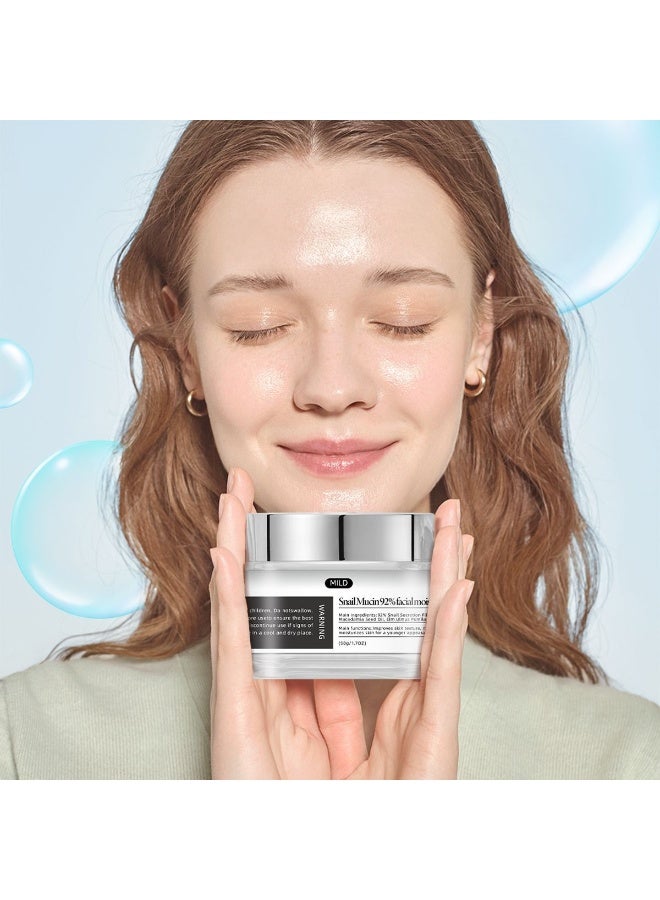 jalan Deep Moisturizing Snail Mucin Repair Cream | Snail Mucin 92% Moisturizer | 50g - Image 5