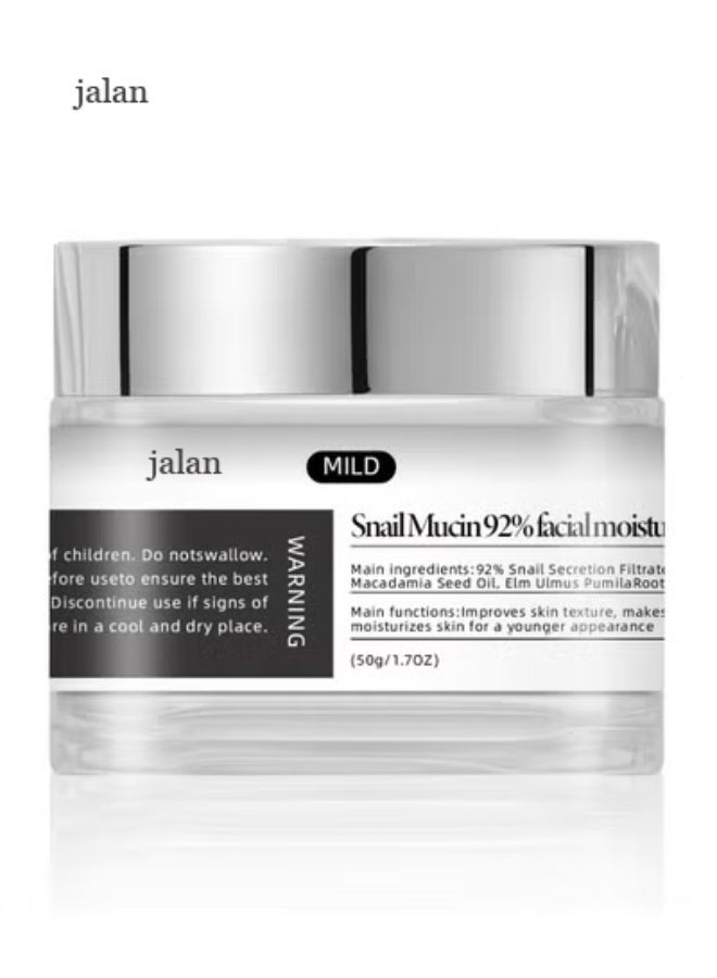 jalan Deep Moisturizing Snail Mucin Repair Cream | Snail Mucin 92% Moisturizer | 50g - Image 1