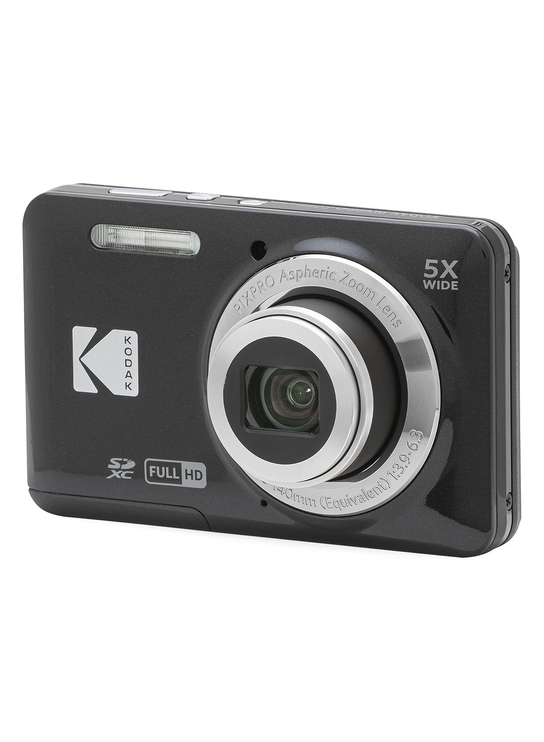 Kodak PIXPRO Friendly Zoom FZ55-BK 16MP Digital Camera with 5X Optical Zoom 28mm Wide Angle and 2.7" LCD Screen