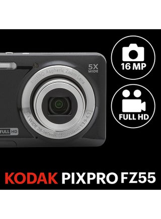 PIXPRO Friendly Zoom FZ55-BK 16MP Digital Camera with 5X Optical Zoom 28mm Wide Angle and 2.7" LCD Screen - view 2