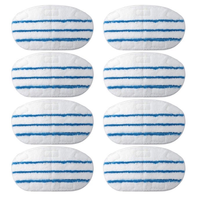 8 PACK STEAM MOP PADS FOR PURSTEAM THERMAPRO 10IN1 STEAM MOP WASHABLE REUSABLE PADS BY FLAMMI