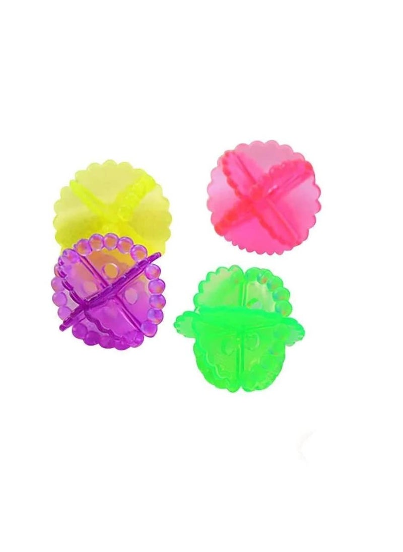 1st Choice Products 1st Choice Reusable Dryer Balls Laundry Balls for Washing Machine Solid Colorful Machine Washing Ball Plastic Tumber Dryer Balls Decontamination AntiWinding Washing Machine Balls 4pcs Transparent  - Image 4