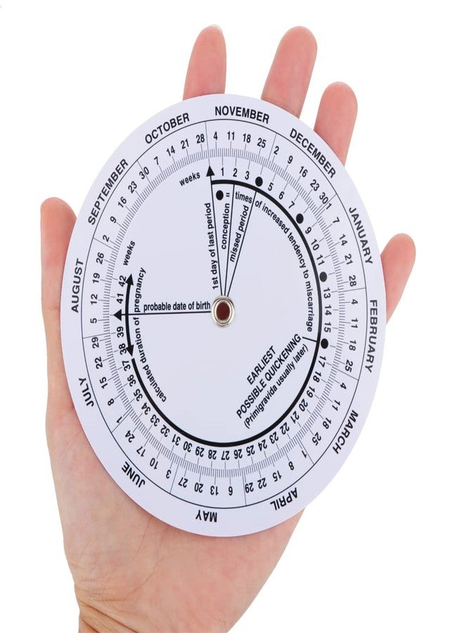 DQITJ 2 Pcs Pregnancy Wheel, Pregnant Due Date Calculator - Image 3