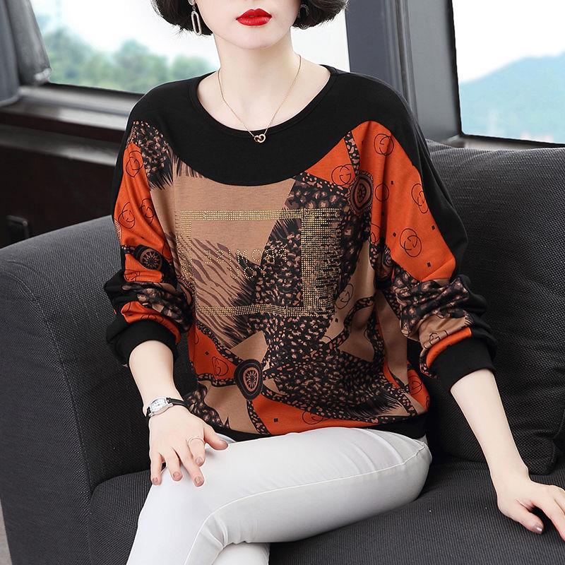 Bottoming Shirt Women'S Mother Foreign Style Long Sleeve T-Shirt Plus Size Chubby Girl Ladies Wear Clothes - Image 4