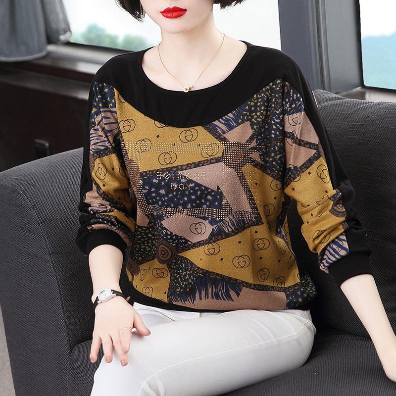 Bottoming Shirt Women'S Mother Foreign Style Long Sleeve T-Shirt Plus Size Chubby Girl Ladies Wear Clothes - Image 5
