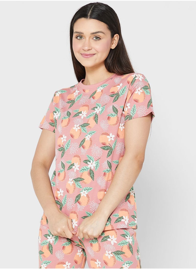 Ginger - All Over Printed Pyjama Set - Image 1