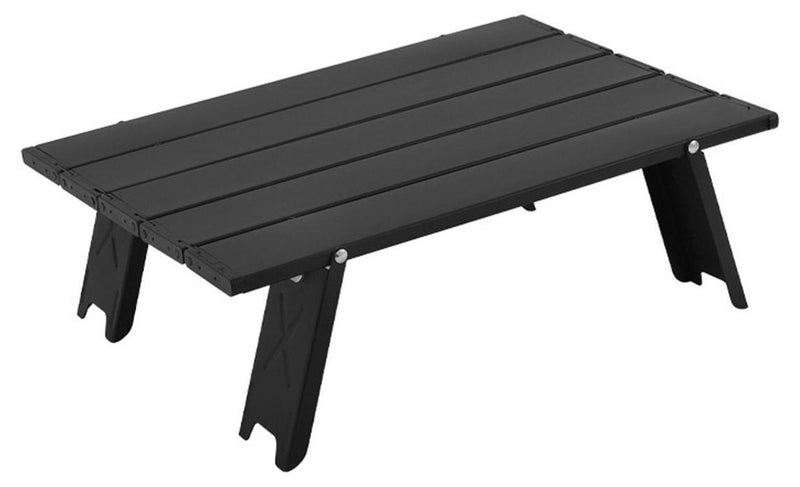 Ultralight Compact Small Camping Table, Mini Small Folding Camping Side Table for Camp, Portable Table for Outdoor Picnic,Tent,Travel,Beach,Black. - Image 1