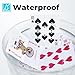 LotFancy Playing Cards 100 Plastic Waterproof 2 Decks of Cards with Plastic Cases Poker Size Standard Index for Magic Props Pool Beach Water Card Games - Image 4