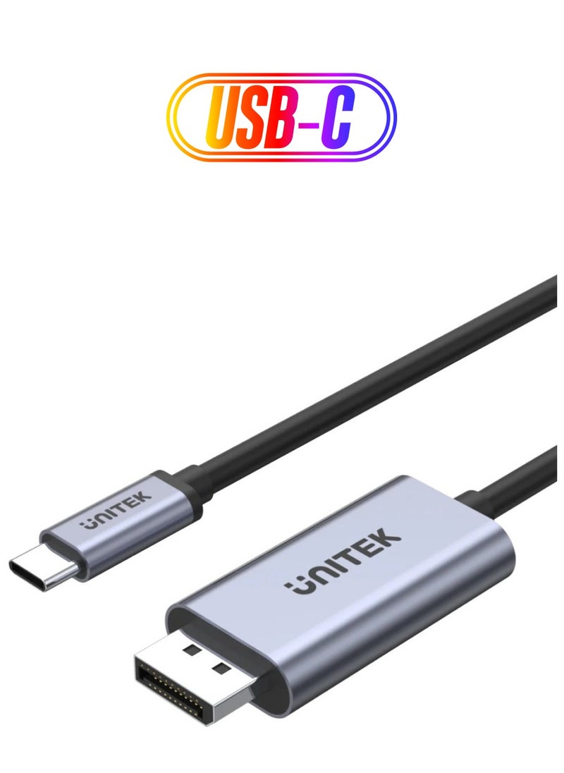 UNITEK كابل USB-C إلى DisplayPort 1.2 بدقة 4K وتردد 60 هرتز  - Image 1
