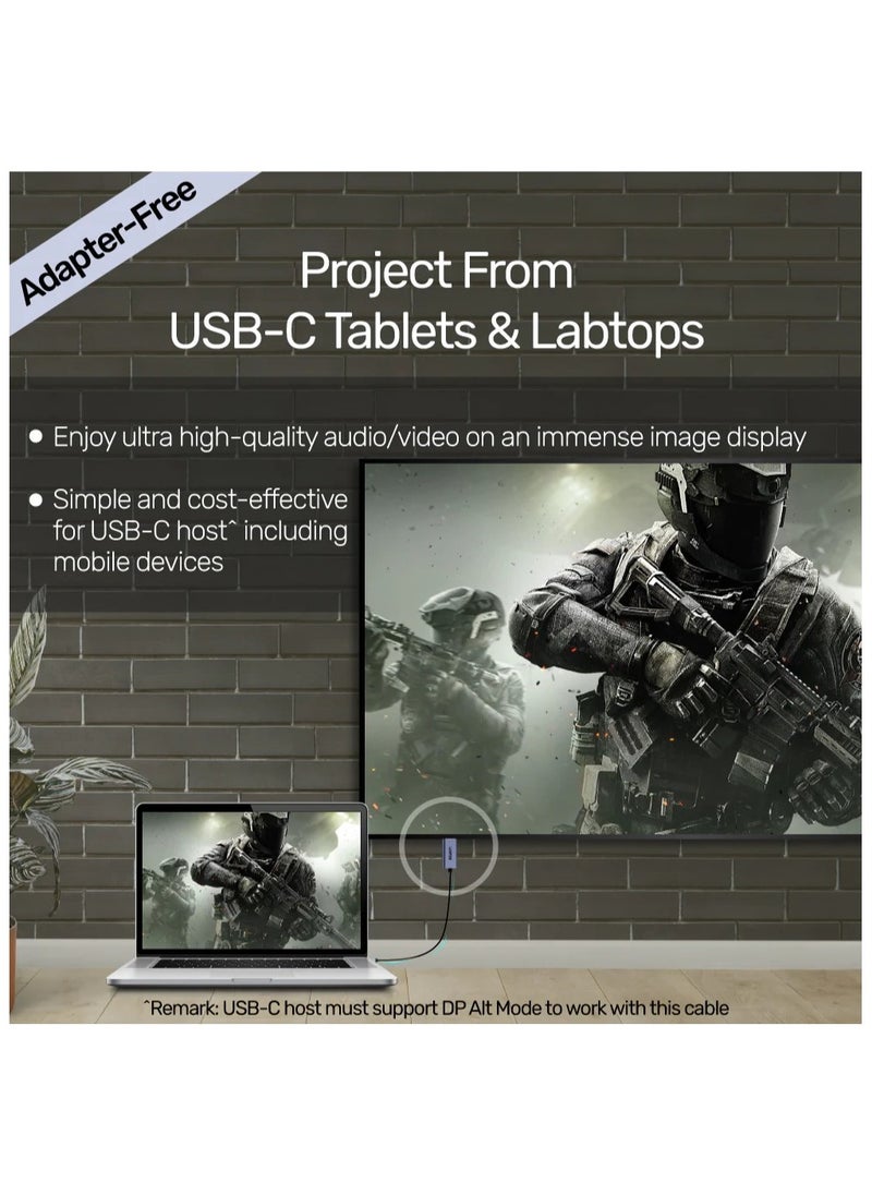 UNITEK كابل USB-C إلى DisplayPort 1.2 بدقة 4K وتردد 60 هرتز  - Image 5