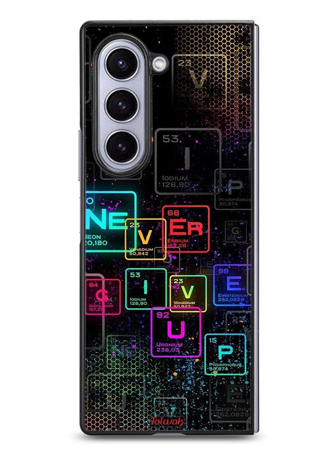 Tolwak Samsung Galaxy Z Fold6 Protective Case Cover Never Give Up Art - Image 1