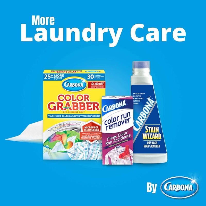 CARBONA Washing Machine Cleaner with Activated Charcoal | Removes Odor-Causing Residues | Works in Standard & High Efficiency Washing Machines | 8.4 FL Oz, 1 Pack - Image 2