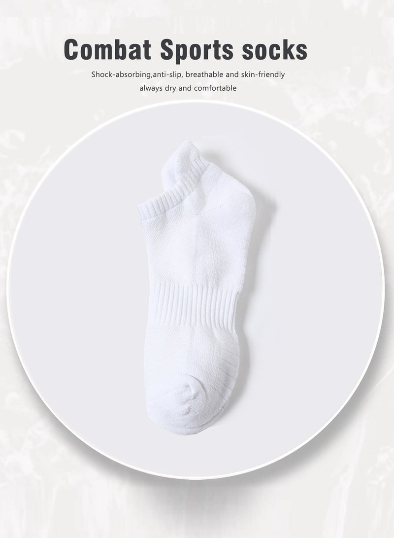 Lynacz Original Performance Men's Athletic Socks (5-Pack) - Pure White - Low Cut, Ultra-Comfort Cushioned, Breathable & Sweat-Wicking, Odor-Resistant - Ideal for Active Lifestyles & Sports - Image 5