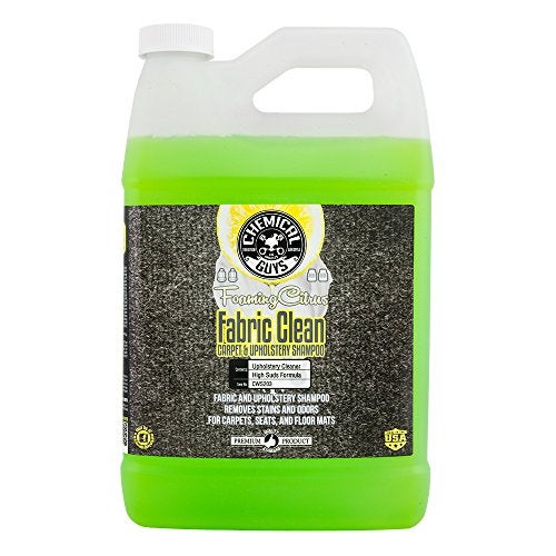 Chemical Guys CWS203 Foaming Citrus Fabric Clean Carpet & Upholstery Cleaner (Car Carpets, Seats & Floor Mats), Safe for Cars, Home, Office, & More, 128 fl oz (1 Gallon), Citrus Scent - Image 1