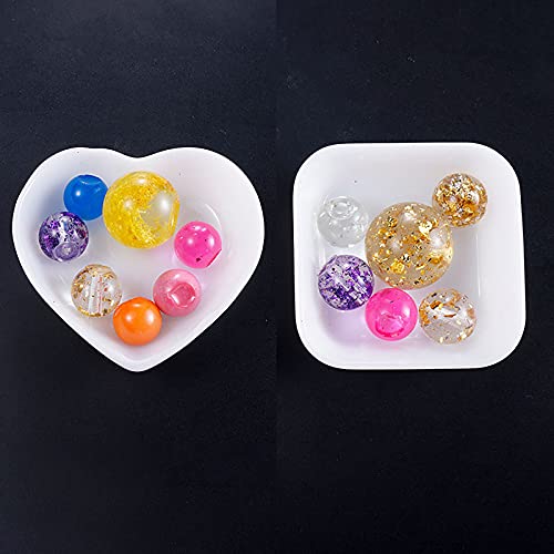DIYstore 2 Pack Heart Shape Small Storage Box Resin Mold,Square Shape Jewelry Mini Bowl Silicone Mold, Cute Decorative Dish Containers Epoxy Casting Mold for Small Items Crafts Jewelry Art - Image 5