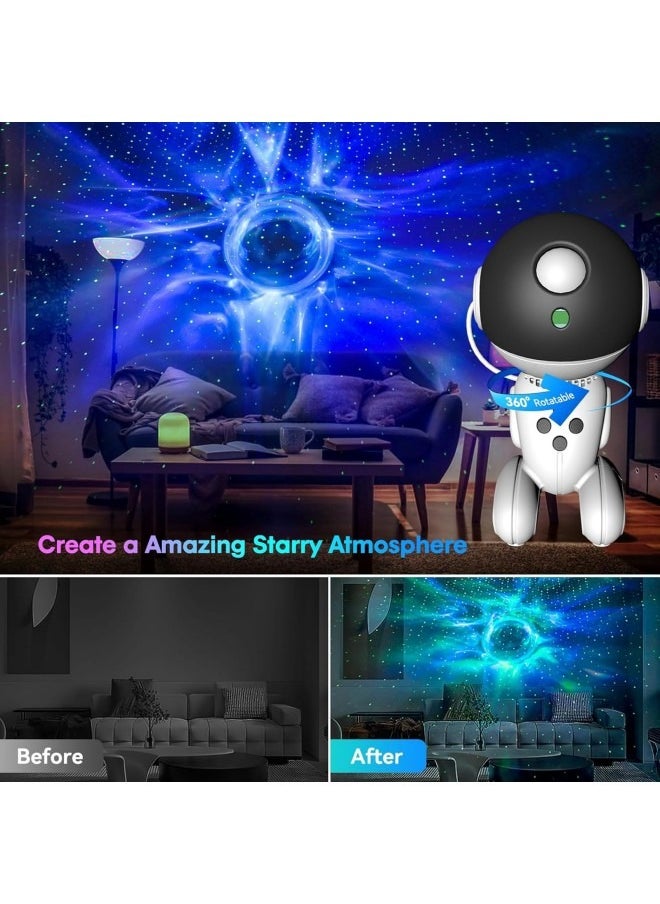 GGEROU 15 in 1 Astronaut Projector Light, Galaxy Star Night Light, Robot Projector Lamp Spaceman Starry Night Light, Timer & Remote Control, for Adult Kid's Bedroom Theater Living Ceiling Decor Best Gift  - Image 4