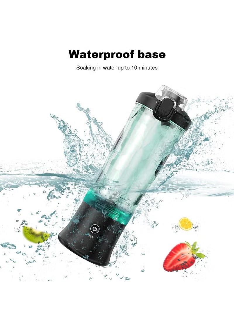 ASIV Portable Blender, Shake and Glide Personal Blender, Rechargeable Mini Blender, 21 Oz, with Travel Lid for Home/Kitchen/Gym - Image 4