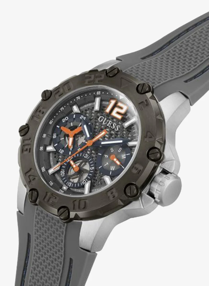 Guess  Mens Grey 2-Tone Multi-function Watch for Men | Best Price UAE