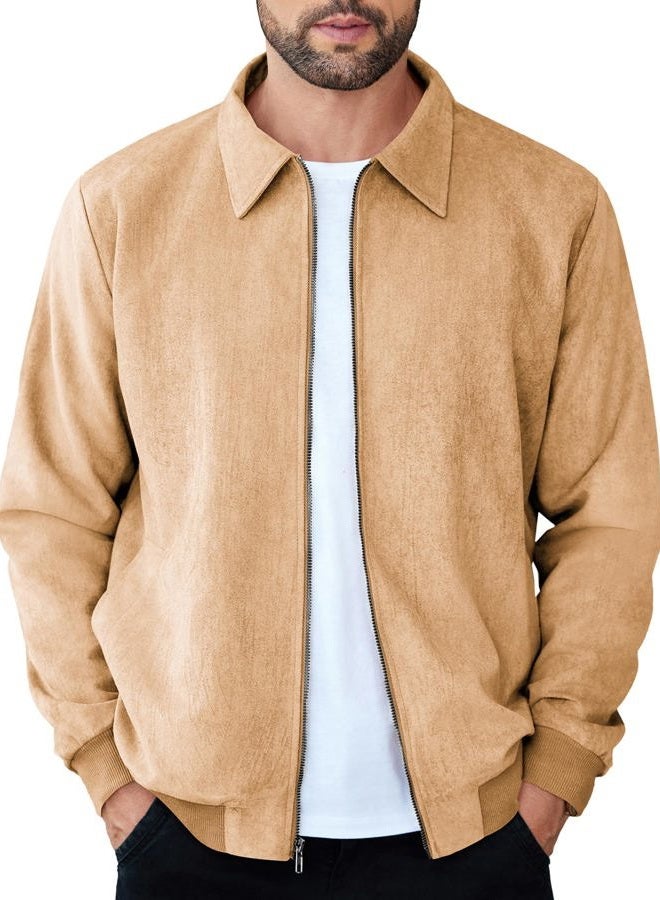 COOFANDY Men's Classic Leather Baseball Bomber Jacket Casual Jacket - Image 1